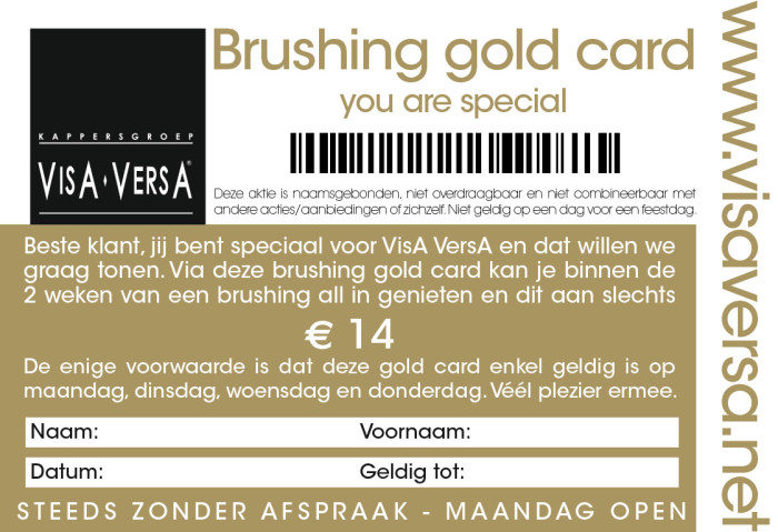 brushing goldcard